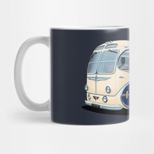 1952 AEC Regal Coach in white and blue Mug